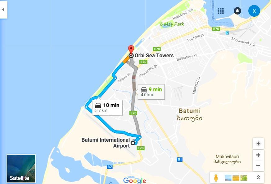 Apartamento Orbi Sea Towers Block G Batumi Exterior foto